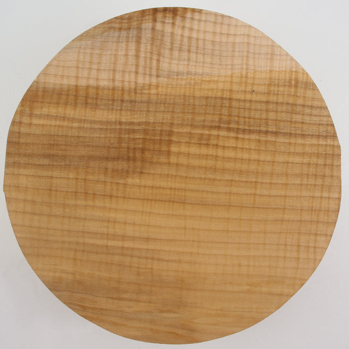 Maple Flame Round, Highly Figured, 10.9" x 3.6" Thick - Stock #41539