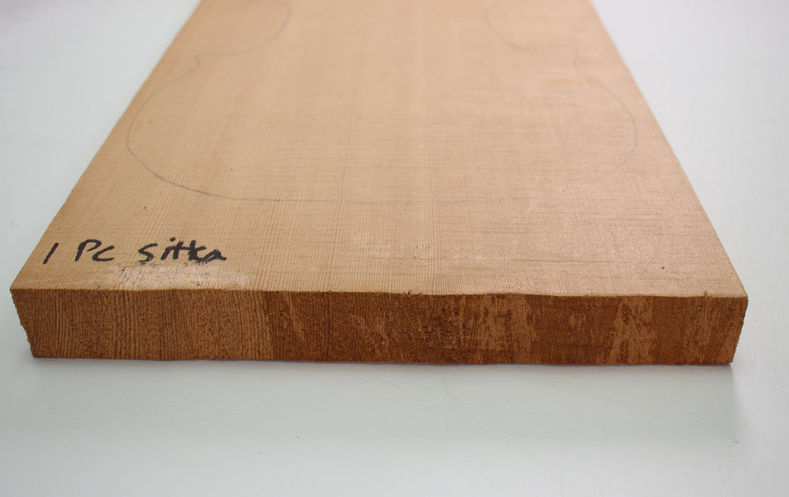 Sitka Spruce 1-Piece Violin Blank 2.9cm (1.14") Thick - Stock# 41473