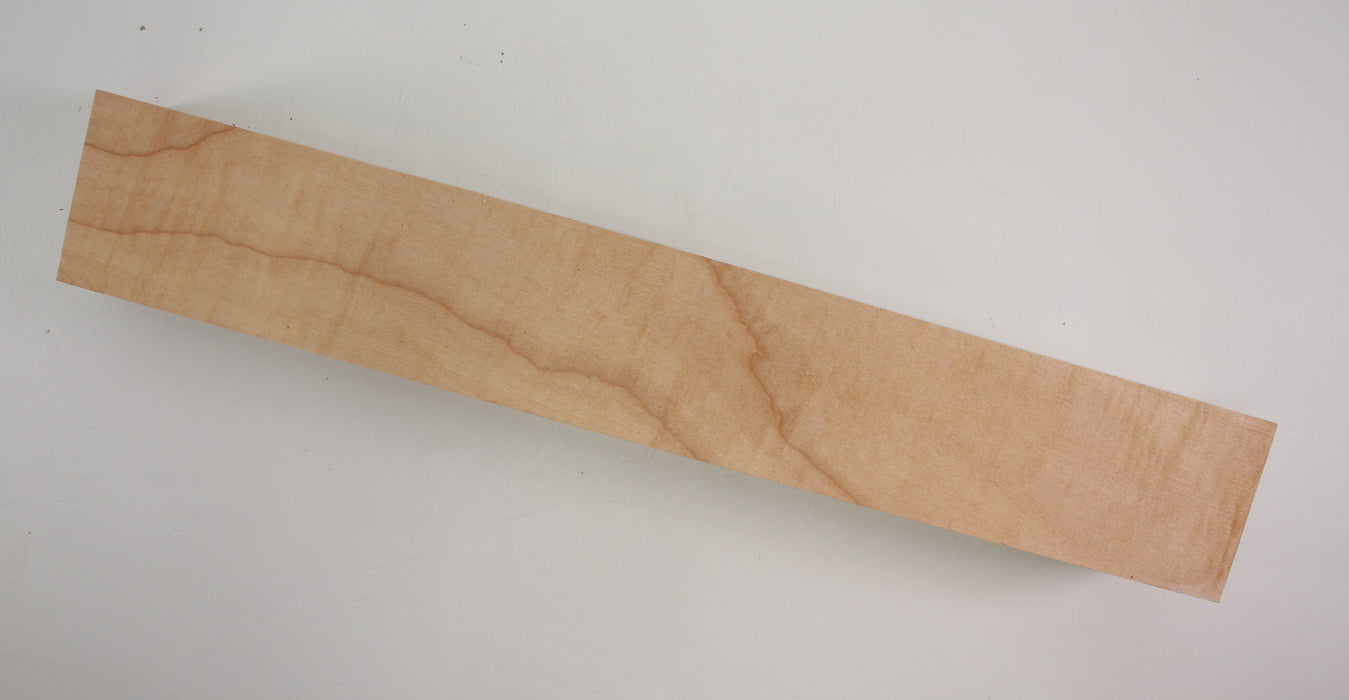 Maple Flame Violin Neck Blank, Highly Figured, 16.3" x 2.5" x 2.6" Thick - Stock #41530