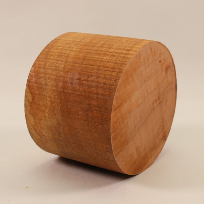 Maple Round, 3A, Highly Figured, 4.9" x 3.7" Thick  - Stock #41555