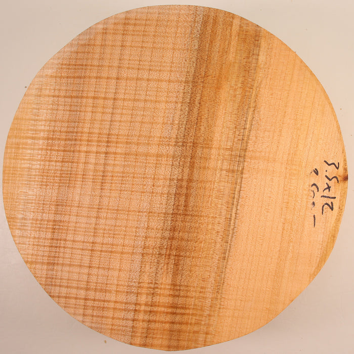 Maple Round,3A, Highly Figured, 11.8" x 3.5" Thick  - Stock #41559