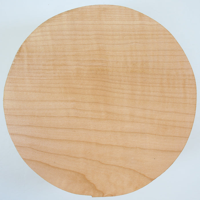 Maple Flame Round, Figured, 7.9" x 3.8" Thick  - Stock #41583