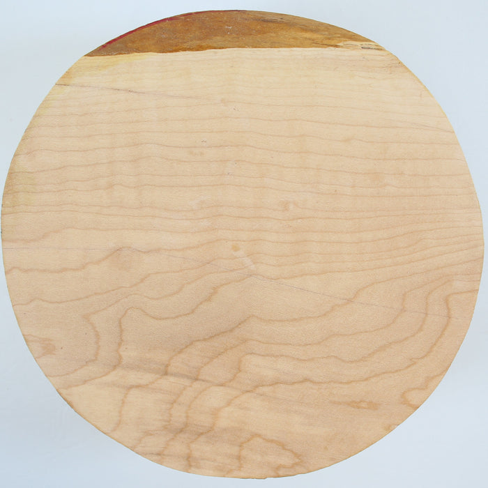 Maple Flame Round, Figured, 7.9" x 3.8" Thick  - Stock #41583