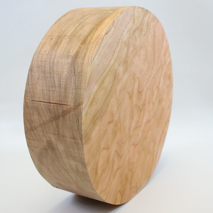 Maple Flame Round, Highly Figured, 9.7" x 3.1" Thick - Stock #41582