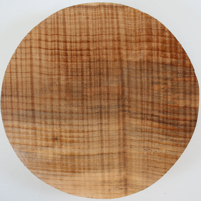 Maple Flame Round, Very Highly Figured, 8.9" x 2.2" Thick - Stock #41579