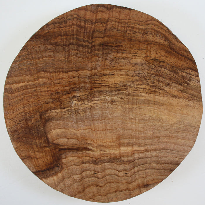 English Walnut Round, Very Highly Figured, 9.1" x 1.8" Thick - Stock #41589