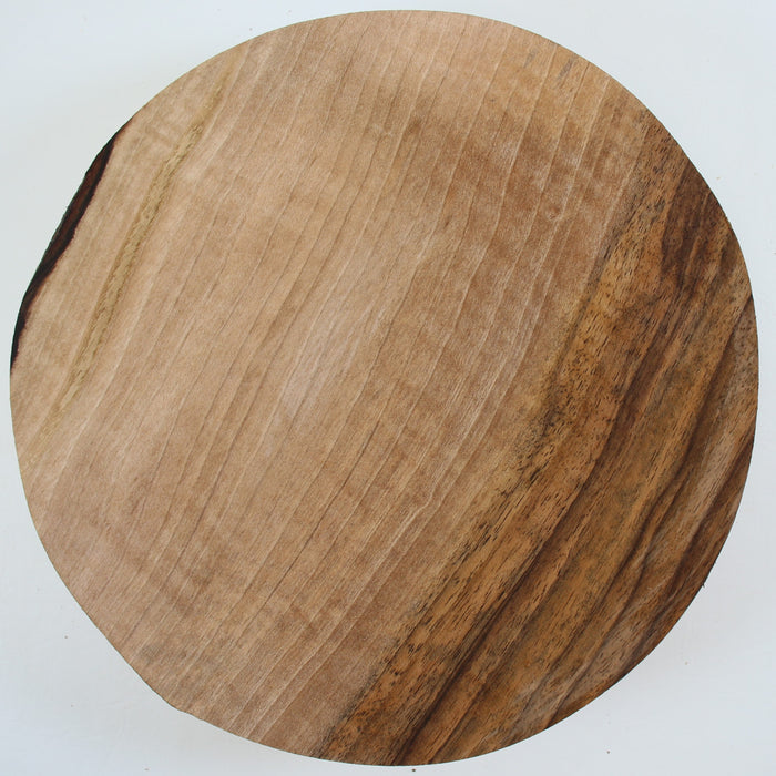 English Walnut Round, Highly Figured, 10.0" x 2.6" Thick - Stock #41588