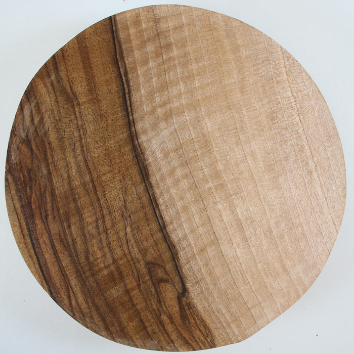 English Walnut Round, Highly Figured, 10.0" x 2.6" Thick - Stock #41588