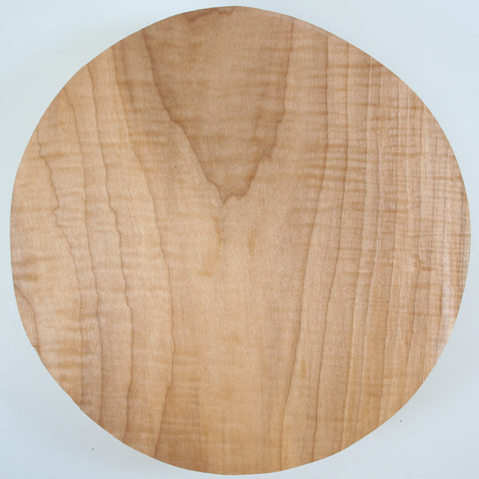 Maple Flame Round, Very Highly Figured, 12.0" x 2.6" Thick - Stock #41587