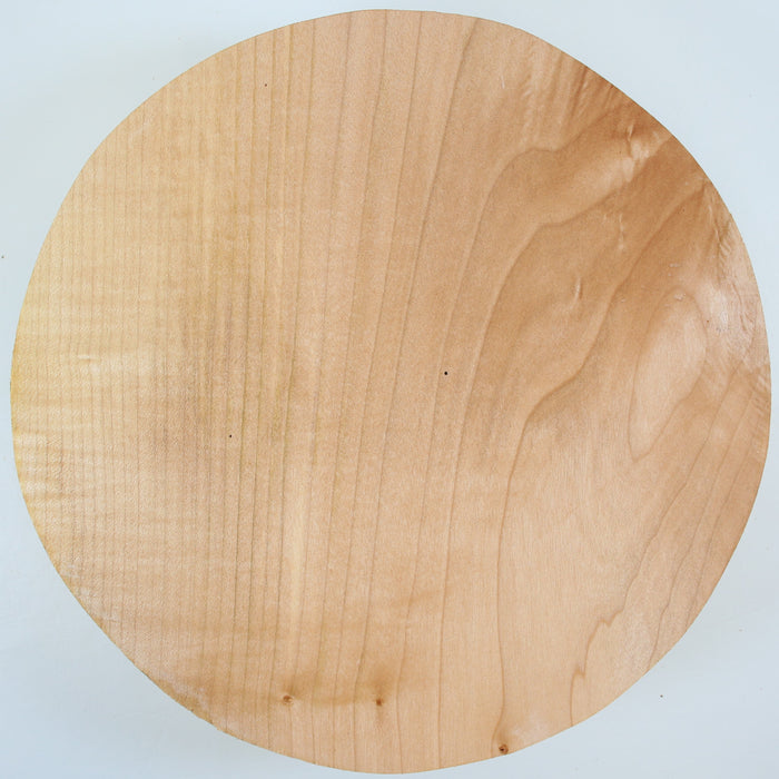 Maple Flame Round, Figured, 12.0" x 3.1" Thick - Stock #41581