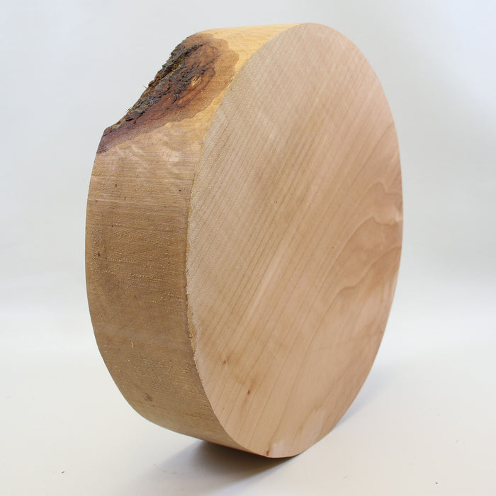 Maple Flame Round, Figured, 12.0" x 3.1" Thick - Stock #41581