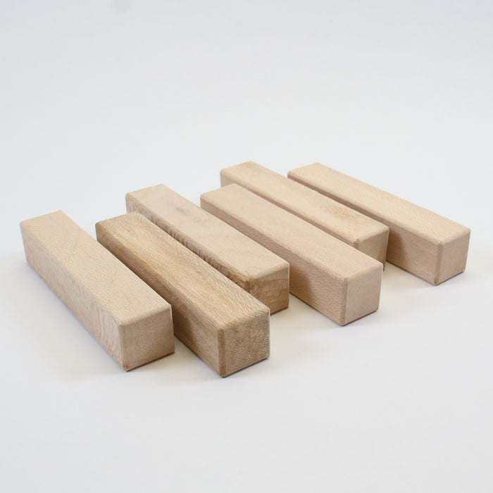 London Plane Pen Blanks, Set of 6, 4" Long - Stock #41616