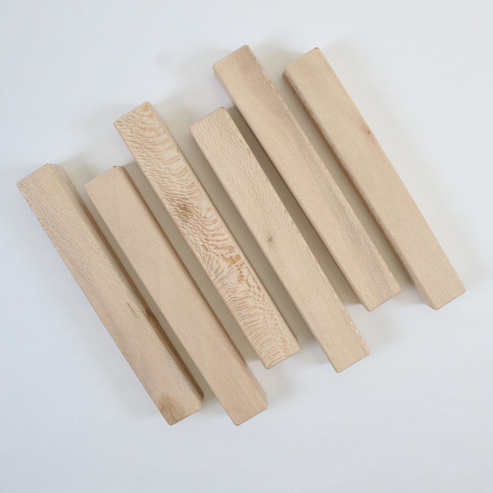 London Plane Pen Blanks, Set of 6, 6" Long - Stock #41619