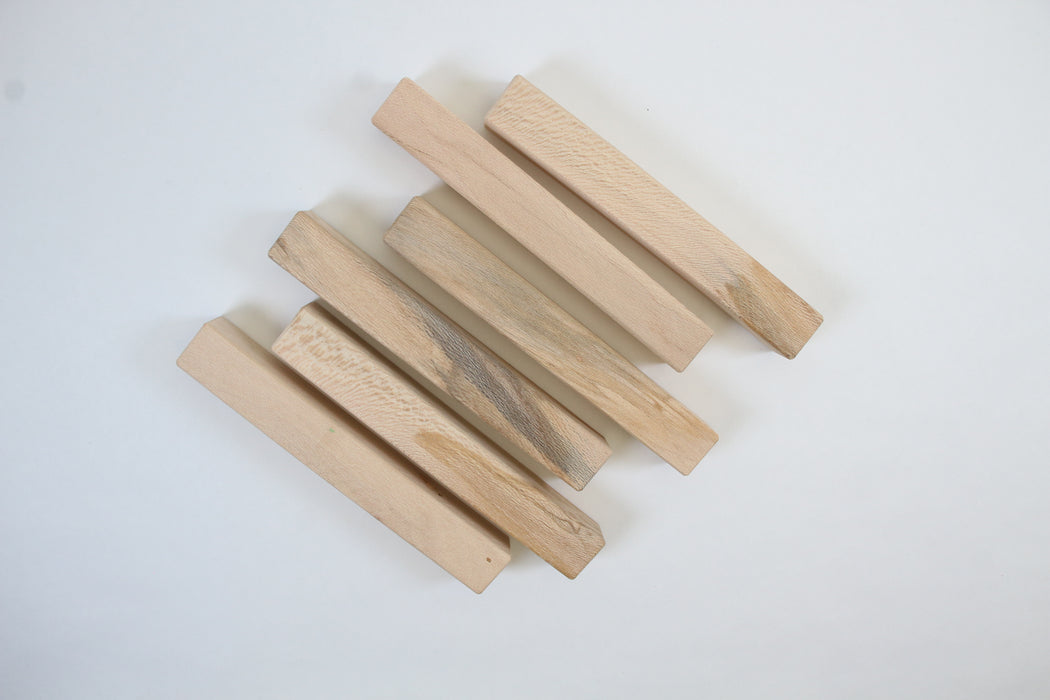 London Plane Pen Blanks, Set of 6, 6" Long - Stock #41620