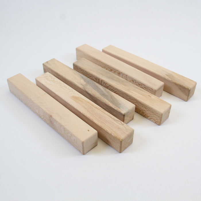 London Plane Pen Blanks, Set of 6, 6" Long - Stock #41620