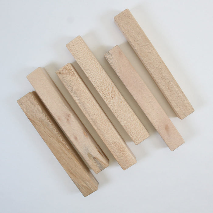 London Plane Pen Blanks, Set of 6, 6" Long - Stock #41621