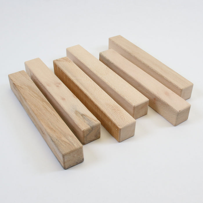 London Plane Pen Blanks, Set of 6, 6" Long - Stock #41621