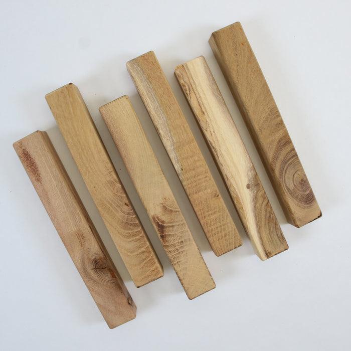 Robinia Pen Blanks, Set of 6, 6" Long - Stock #41623