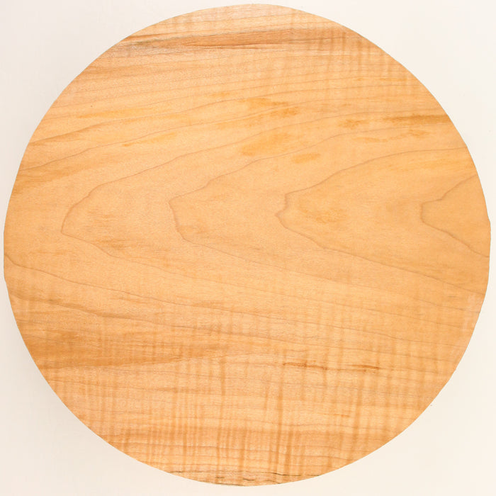 Maple Flame Round, Highly Figured, 10.9" × 2.4" Thick - Stock #41643