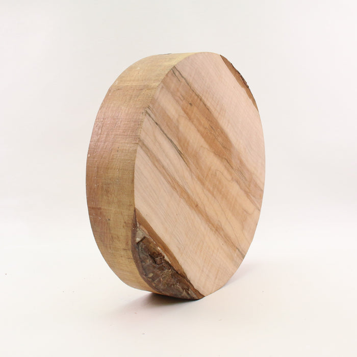 Maple Flame Round, Highly Figured, 10.9" × 2.4" Thick - Stock #41643