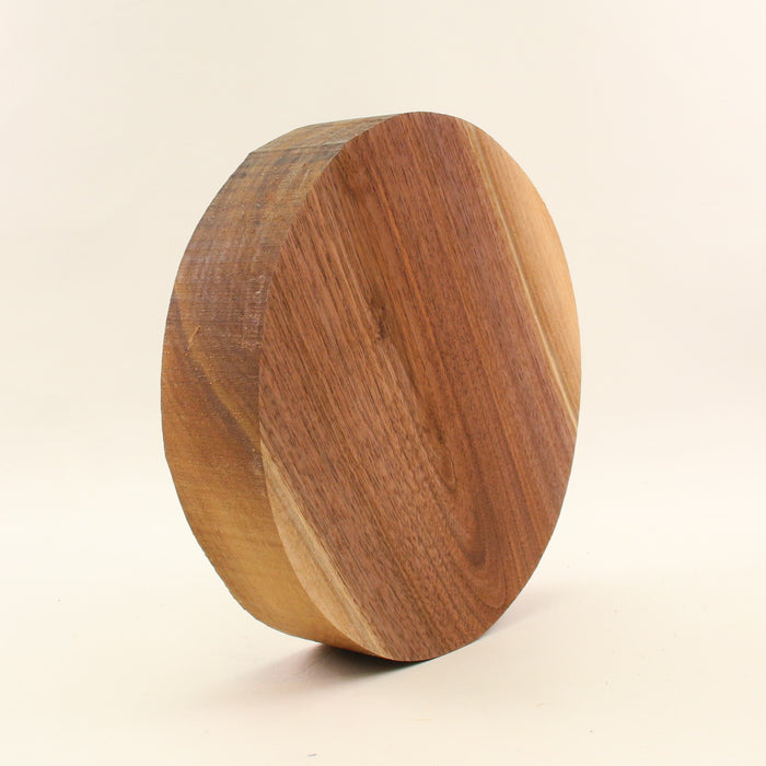 Black Walnut Round, Figured,8.0" × 1.8" Thick - Stock #41634