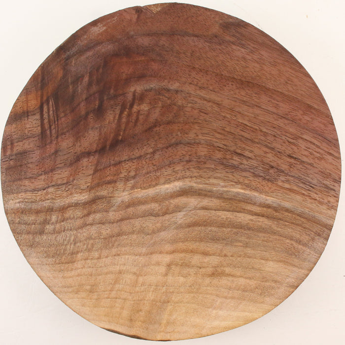 Black Walnut Round, Figured,10.0" × 1.6" Thick - Stock #41630