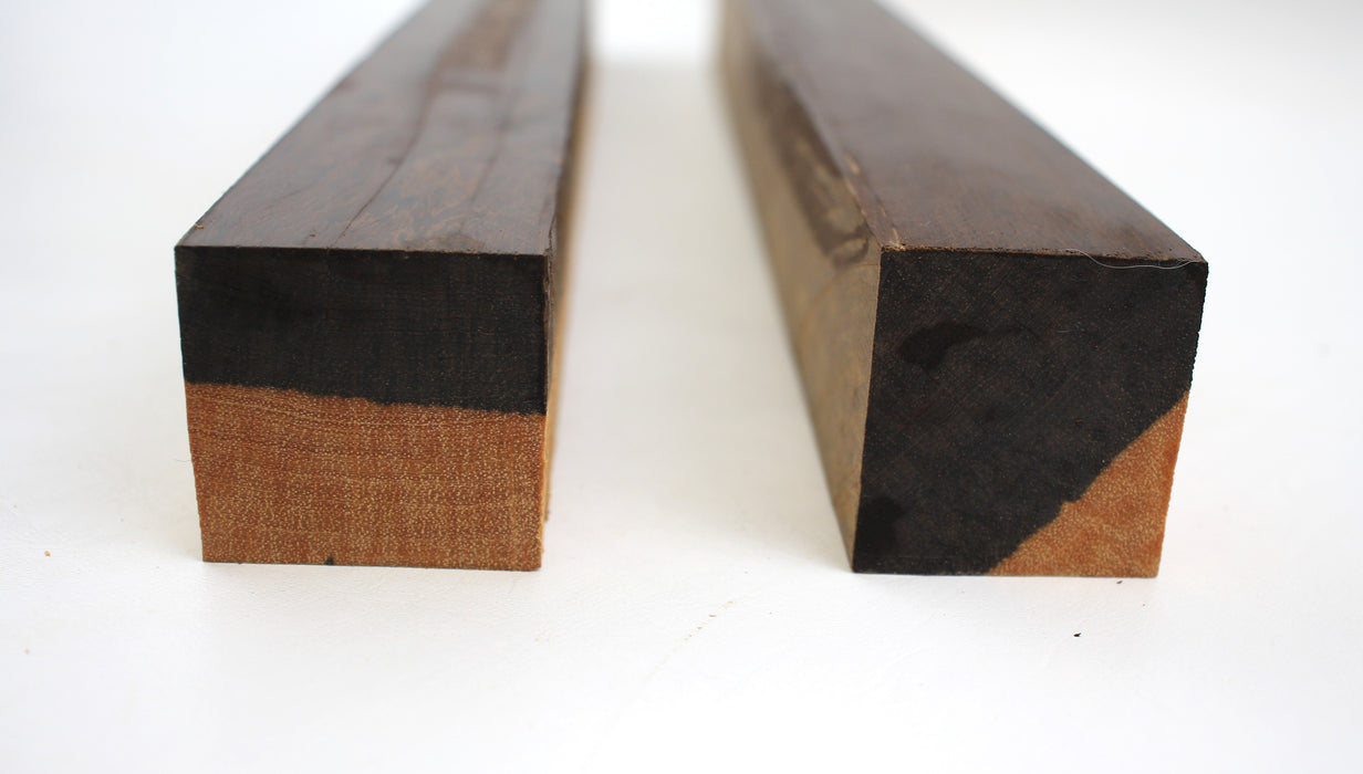 2 Katalox (Mexican Ebony) Spindles, 1.6" x 18" Long - Stock #40630