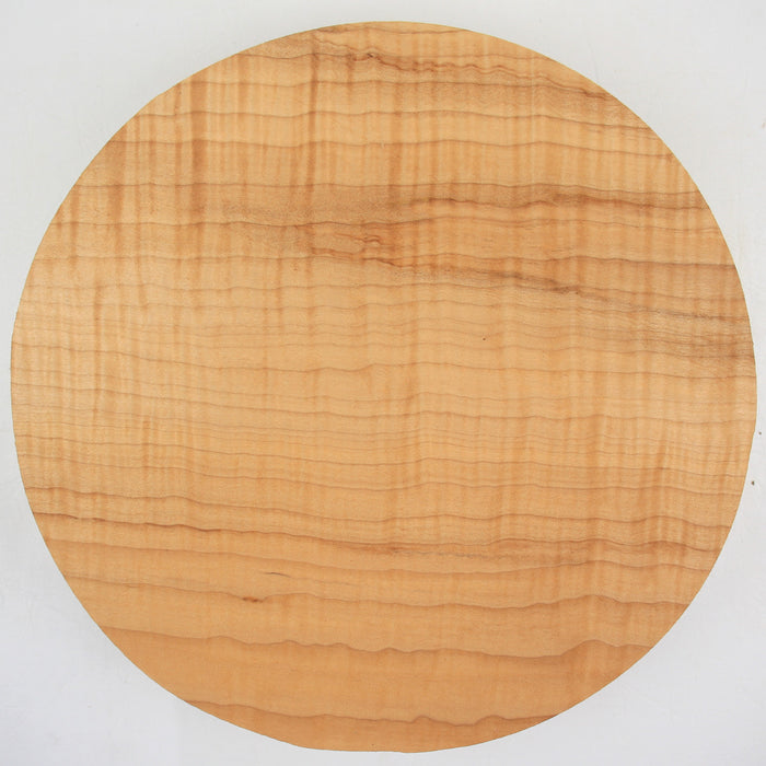 Maple Flame Round, (3A) Figured, 10.9" x 2.5" Thick - Stock #40688