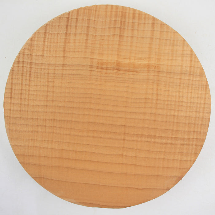 Maple Flame Round, (3A) Figured, 10.9" x 2.5" Thick - Stock #40688