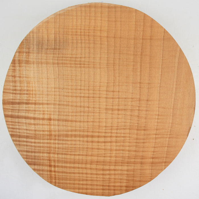 Maple Flame Round, (3A) Figured, 11" x 2.5" Thick - Stock #40689