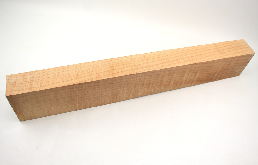 Maple Flame Neck Blank, 2A Figured, 24.6" x 4.3" x 2.1" Thick - Stock #40703