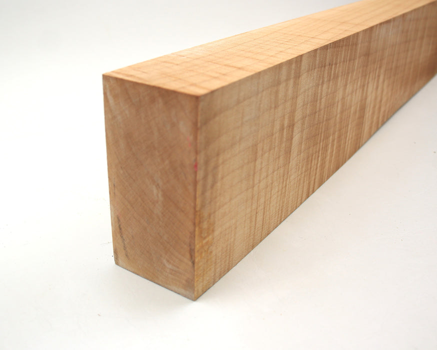 Maple Flame Neck Blank, 2A Figured, 24.6" x 4.3" x 2.1" Thick - Stock #40703