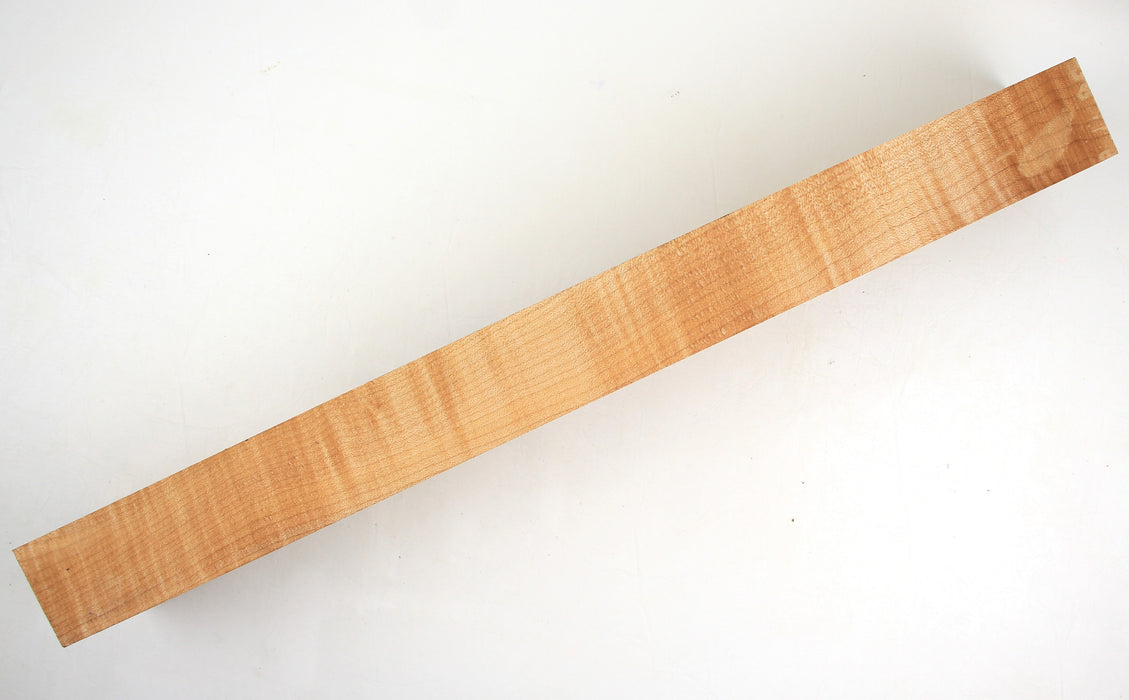 Maple Flame Neck Blank, 1A+ Figured, 23.4" x 3.6" x 2.1" Thick - Stock #40705