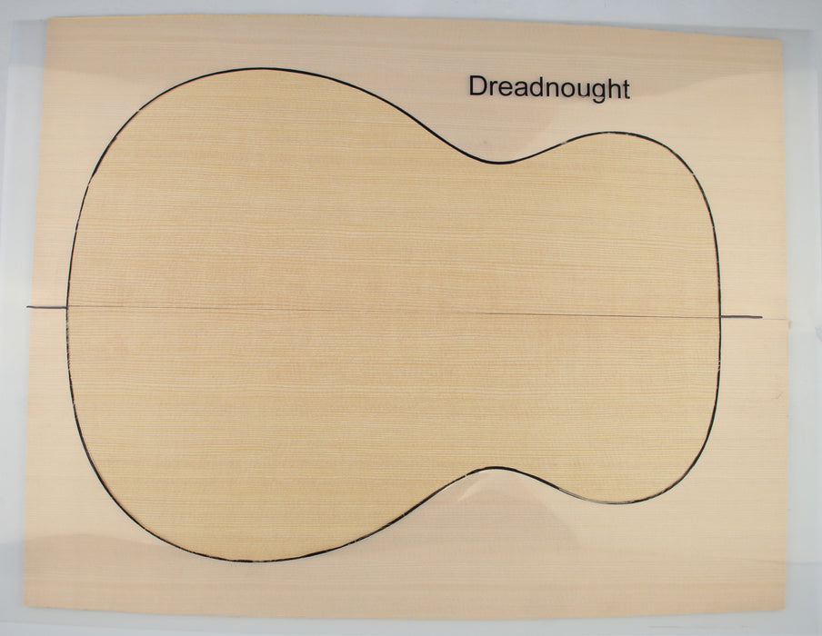 Sitka Spruce Dreadnought Acoustic Top, 2A Grade, 4.4mm (0.17") Thick - Stock #40719