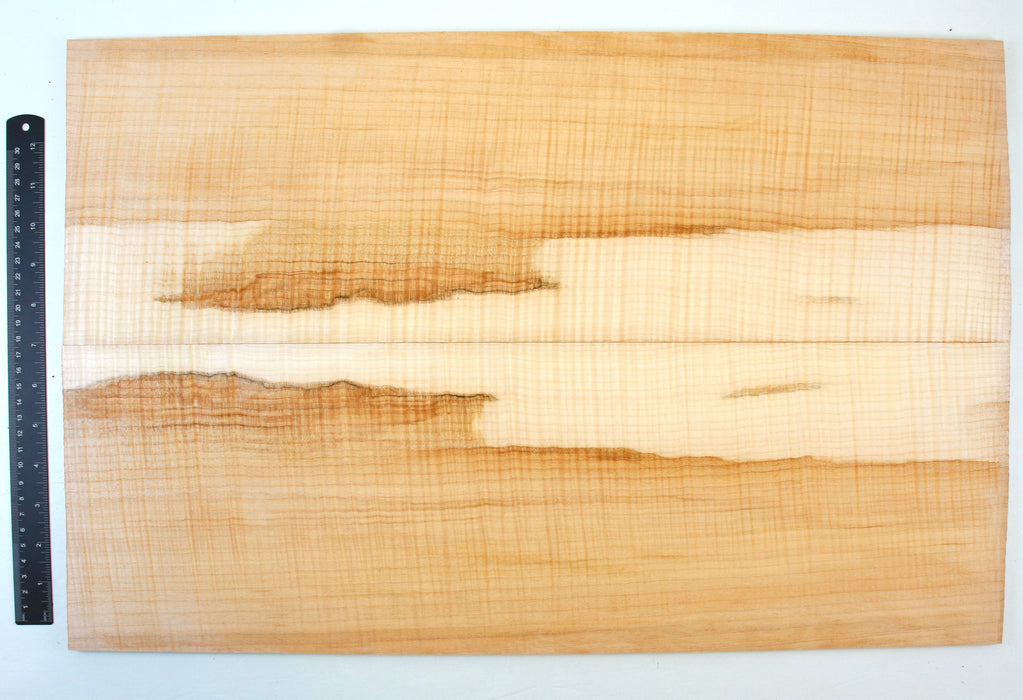 Maple Flame Guitar Set, 4A Very Highly Figured, 6.7mm (0.26") Thick - Stock #42073