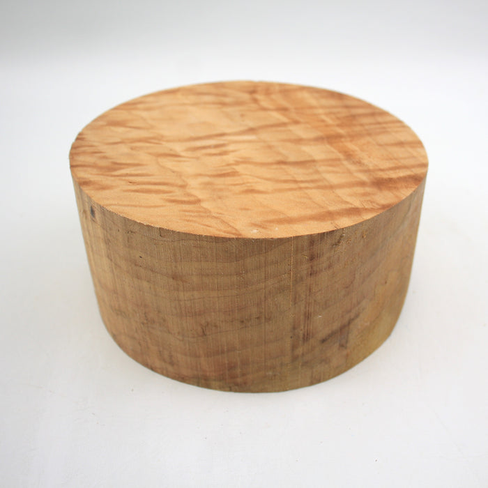 Maple Flame Round, Very Highly Figured, 6" x 2.9" Thick  - Stock #40817