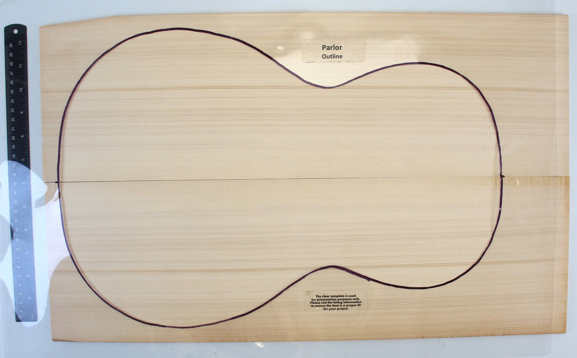 Sitka Spruce Parlor Acoustic Top, 4.5mm (0.18") Thick - Stock #42221