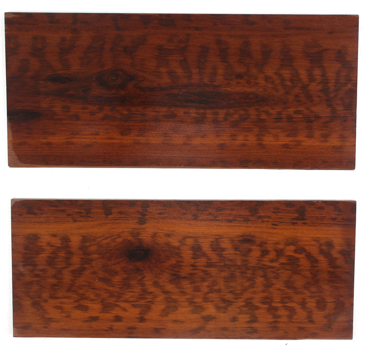 2 Snakewood Pieces (HIGHLY FIGURED) - Stock# 40895