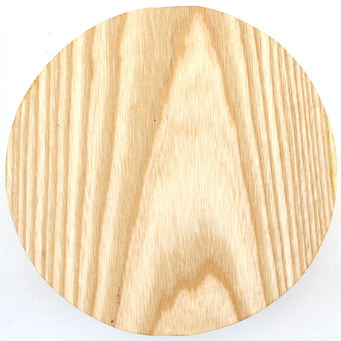 Ash Round, Figured, 7" x 3" Thick - Stock #42321