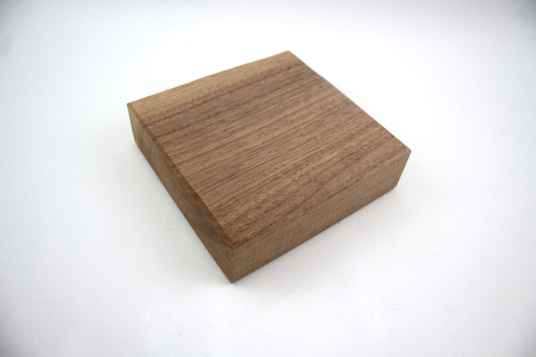 Black Walnut Square, 6" x 6" x 1.75" (15.24cm x 15.24cm x 4.4cm)