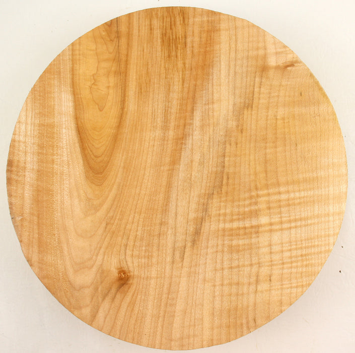 Maple Flame Round, Figured, 10.9" x 2.3" Thick - Stock #40990