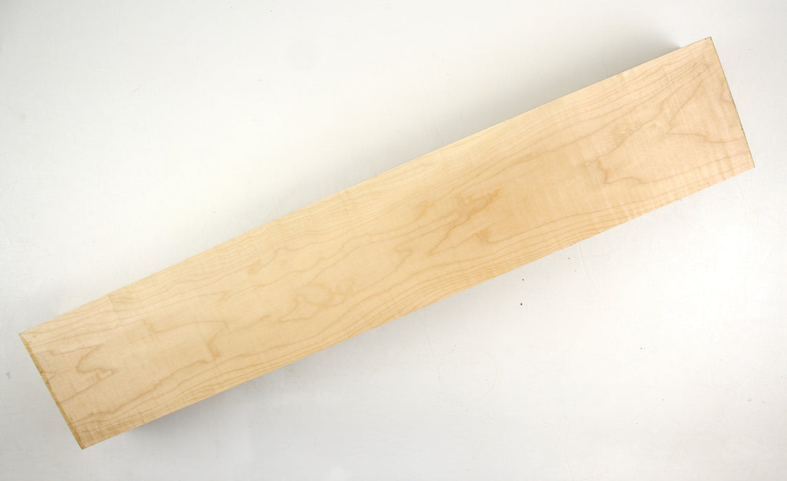 Maple Flame Neck Blank, 1A+, Figured, 24.6"x 4.4" x 2.7" Thick - Stock #40995