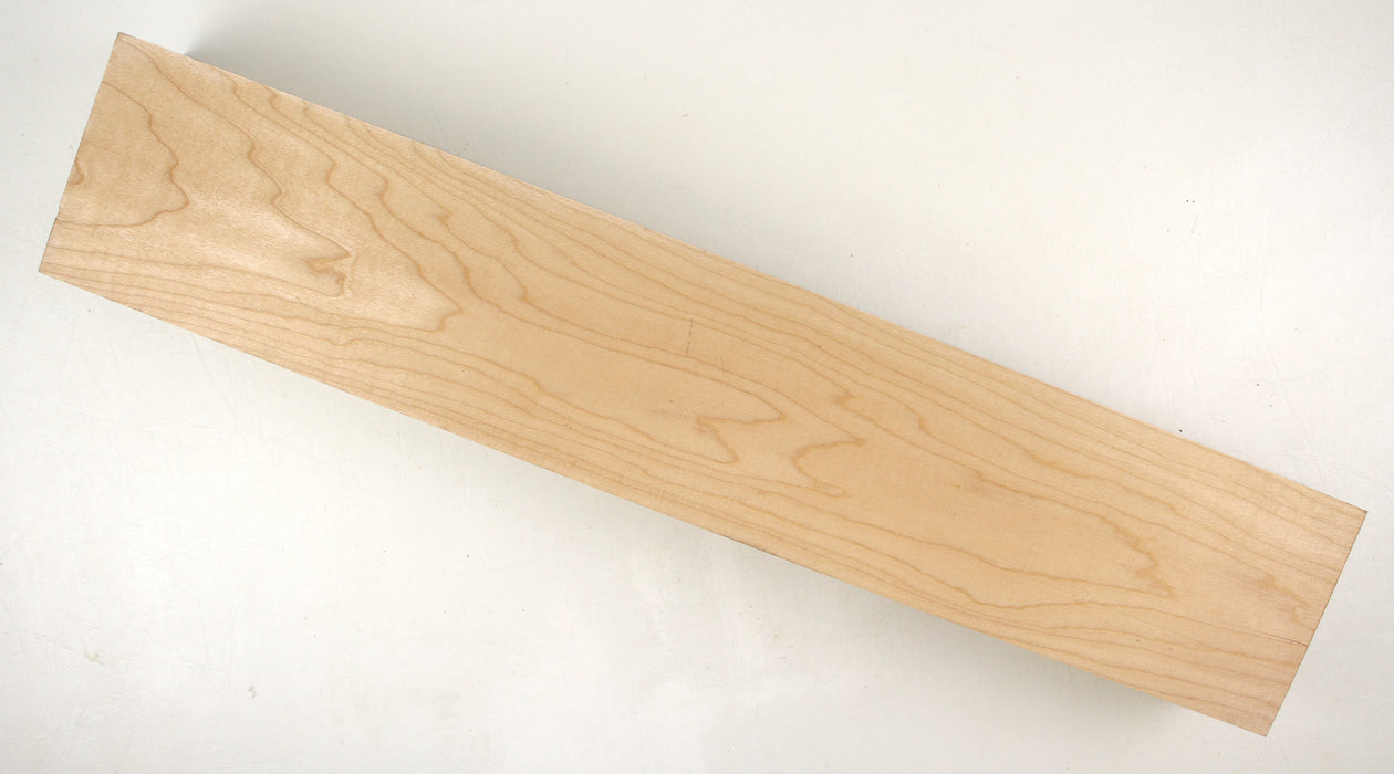 Maple Flame Neck Blank, 2A, Figured, 24"x 4.5" x 2.9" Thick - Stock# 40993