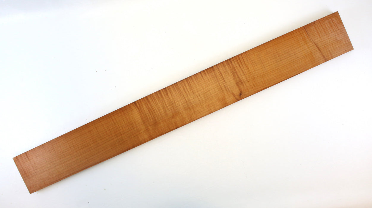 Maple Flame Roasted Neck Blank, 2A Figured, 34.6" x 4.0" x 0.87" Thick - Stock #42373