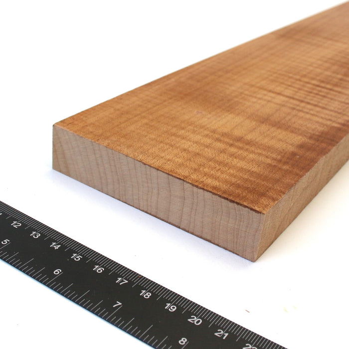 Maple Flame Roasted Neck Blank, 2A Figured, 30.7" x 3.9" x 0.83" Thick - Stock #42370