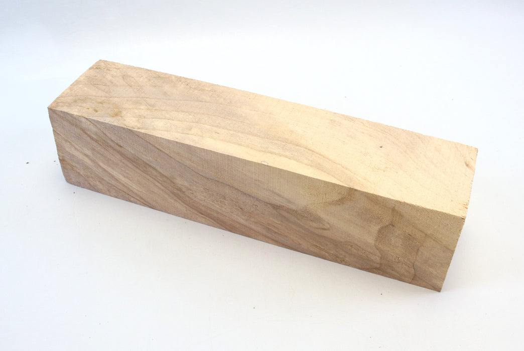 Maple Spalt Peppermill, Figured, 11.8" x 3.0" x 2.8" Thick - Stock #42387