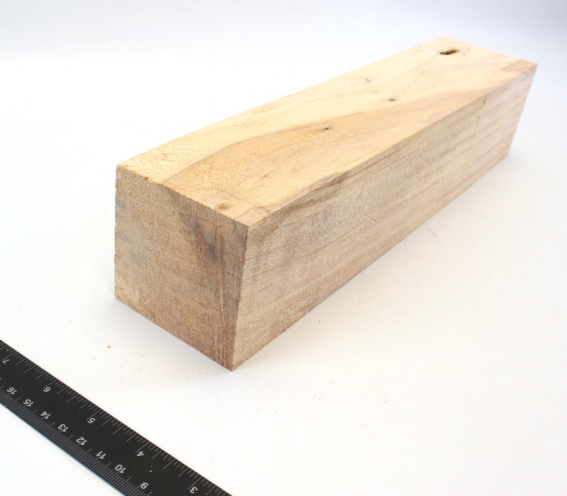 Maple Spalt Peppermill, Figured, 13.0" x 2.8" x 2.8" Thick - Stock #42388