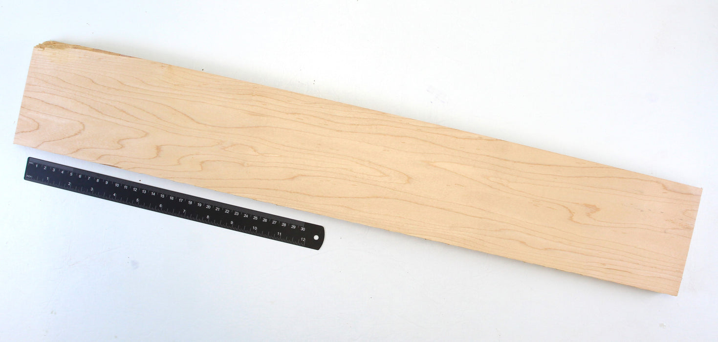 Eastern Rock Maple Neck Blank, 27.3" x 4.3" x 1" Thick - Stock #42450