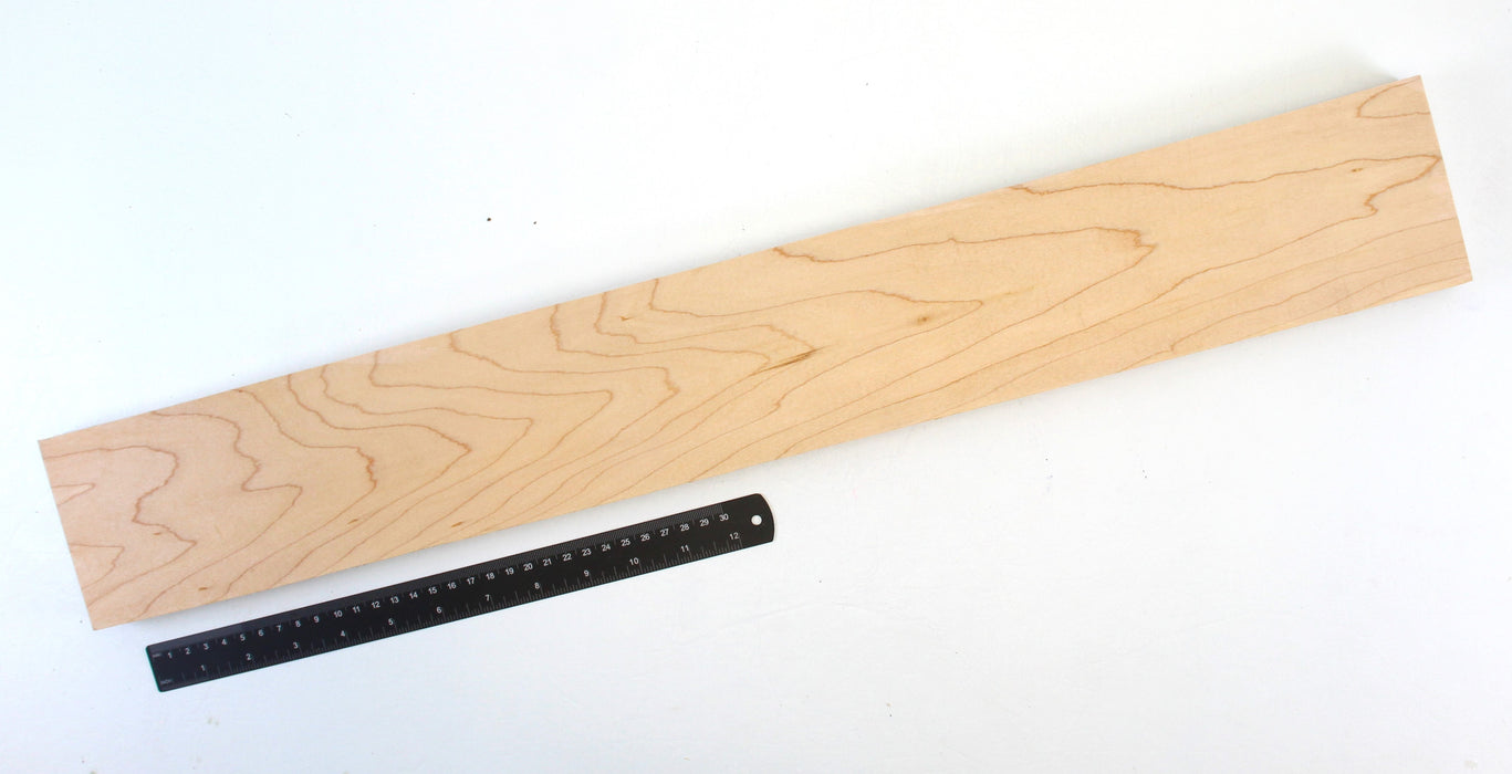 Eastern Rock Maple Neck Blank, 27.2" x 3.7" x 1" Thick - Stock #42448