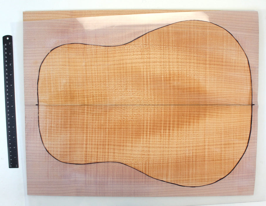 Maple Flame Back & Side Set, Dreadnought, Figured - Stock #42443